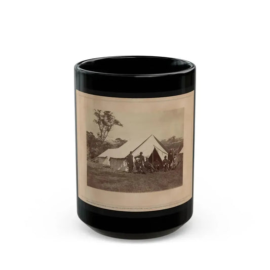 Gen. Randolph B. Marcy With Officers And Civilians At Army Of The Potomac Headquarters. Antietam, Md. (U.S. Civil War) Black Coffee Mug 15oz - Go Mug Yourself