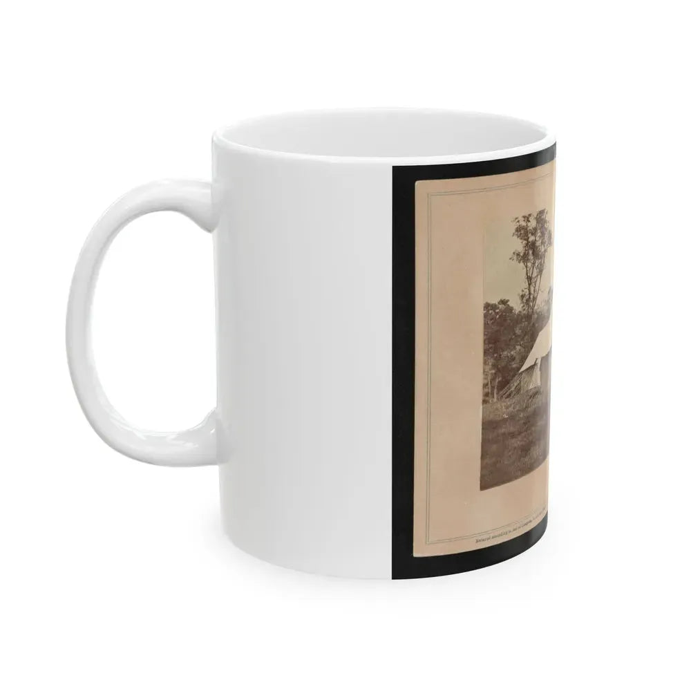 Gen. Randolph B. Marcy With Officers And Civilians At Army Of The Potomac Headquarters. Antietam, Md. (U.S. Civil War) White Coffee Mug - Go Mug Yourself