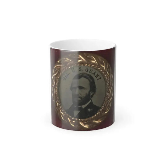 Gen. U.S. Grant Campaign Button for 1868 Presidential Election (U.S. Civil War) Color Changing Coffee Mug 11oz Default Title 11oz - Go Mug Yourself