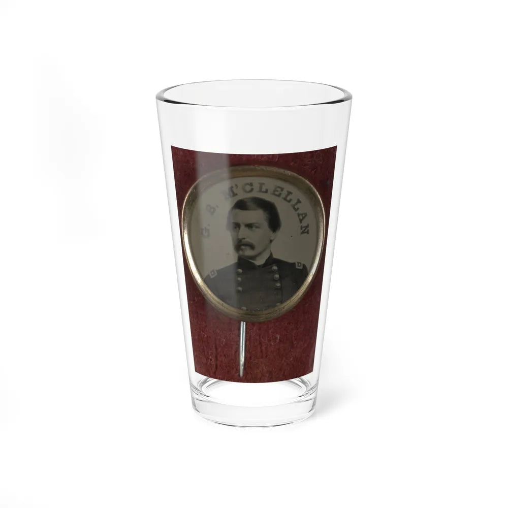 Gen. George Mcclellan Campaign Button For 1864 Presidential Election (U.S. Civil War) Pint Glass 16oz-16oz-Go Mug Yourself