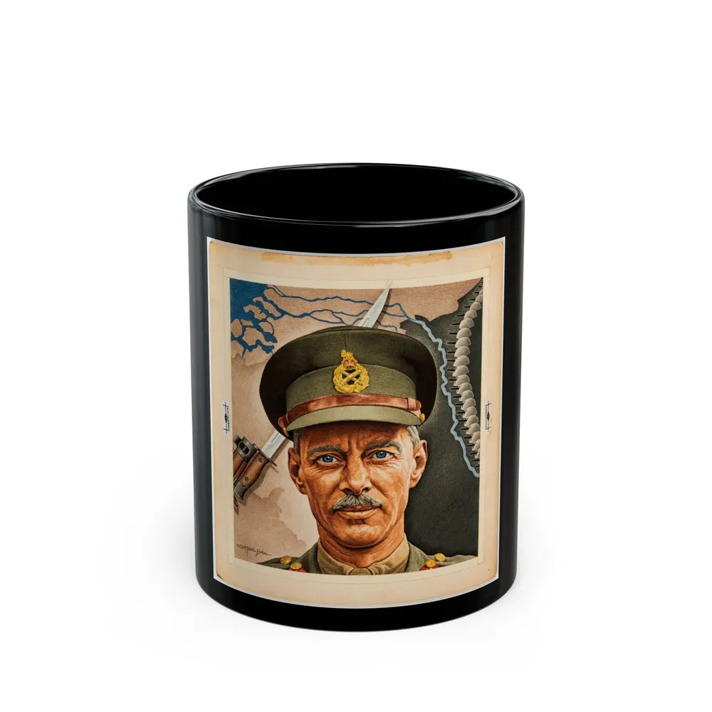 Gen. Miles Dempsey, Time Magazine Cover 3-19-1945 - Black Coffee Mug-11oz-Go Mug Yourself