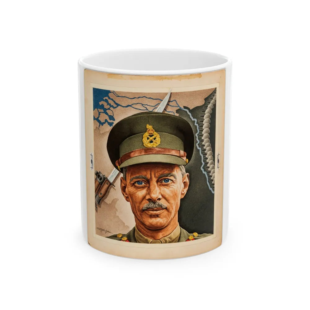 Gen. Miles Dempsey, Time Magazine Cover 3-19-1945 - White Coffee Mug-11oz-Go Mug Yourself