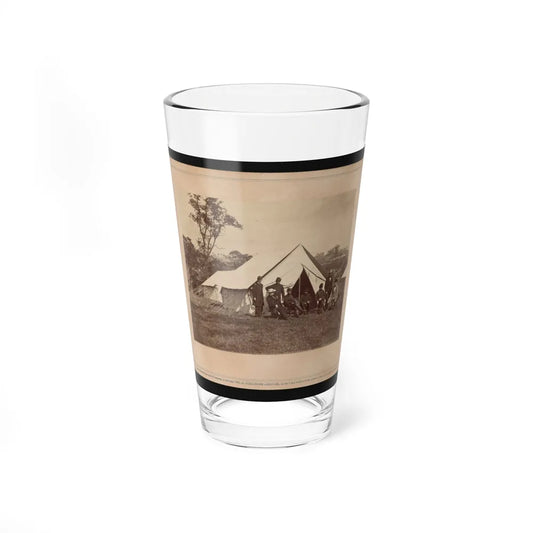 Gen. Randolph B. Marcy With Officers And Civilians At Army Of The Potomac Headquarters. Antietam, Md. (U.S. Civil War) Pint Glass 16oz-16oz-Go Mug Yourself