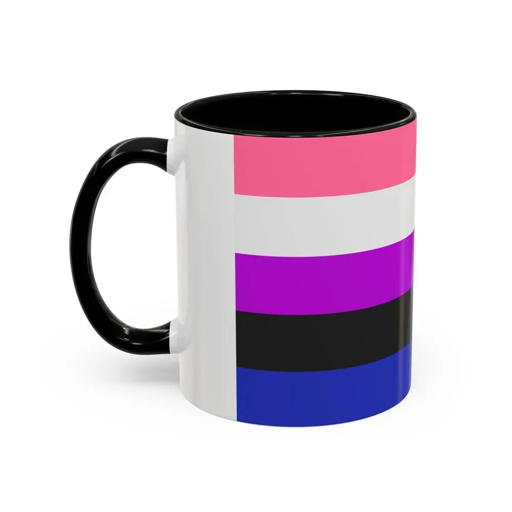 Genderfluidity Pride Flag - Accent Coffee Mug - Go Mug Yourself