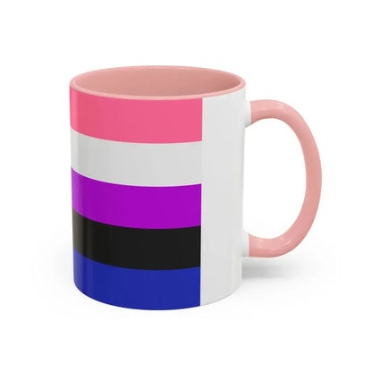 Genderfluidity Pride Flag - Accent Coffee Mug - Go Mug Yourself