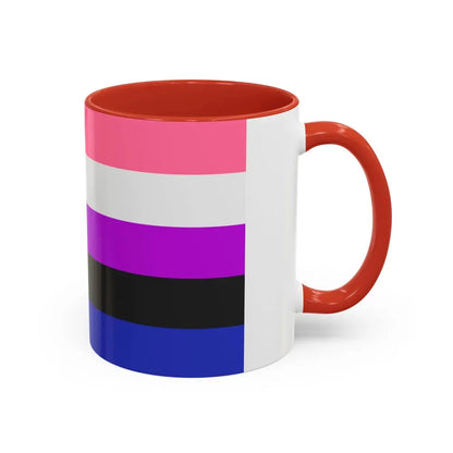 Genderfluidity Pride Flag - Accent Coffee Mug - Go Mug Yourself