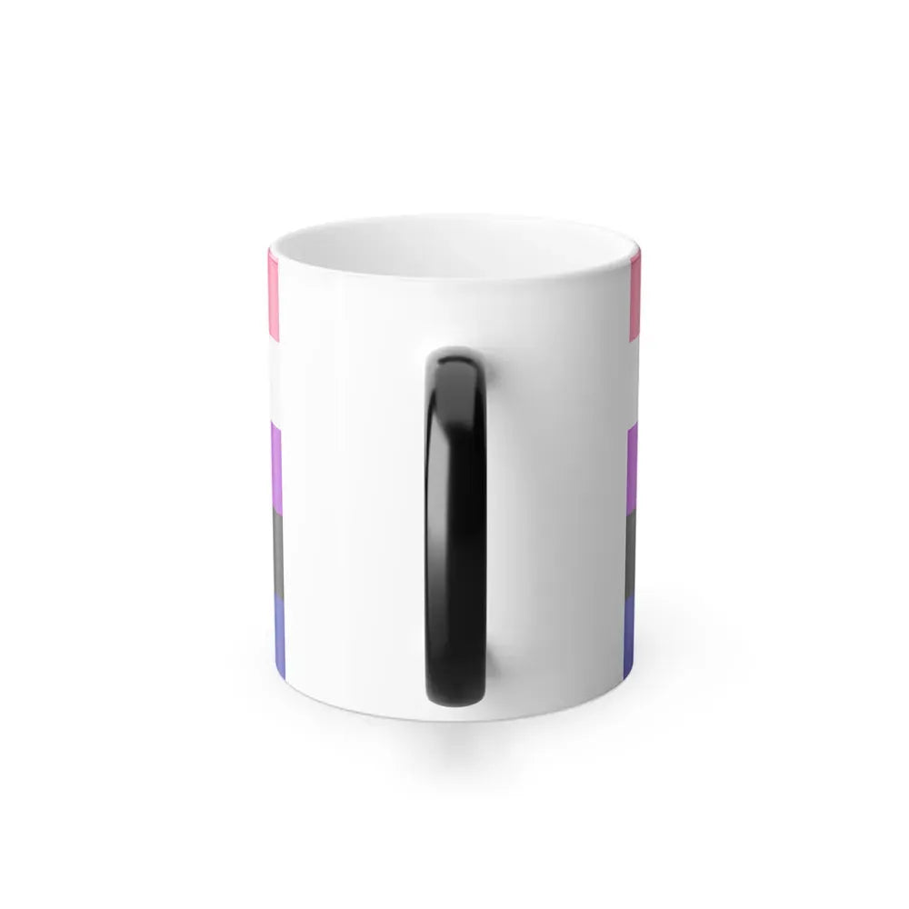 Genderfluidity Pride Flag - Color Changing Mug 11oz - Go Mug Yourself