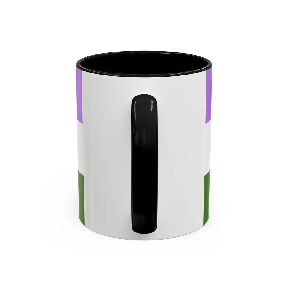 Genderqueer Pride Flag - Accent Coffee Mug - Go Mug Yourself