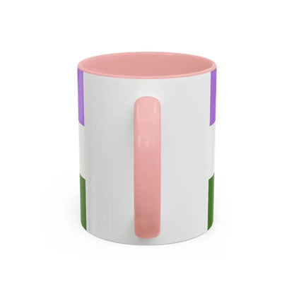 Genderqueer Pride Flag - Accent Coffee Mug - Go Mug Yourself