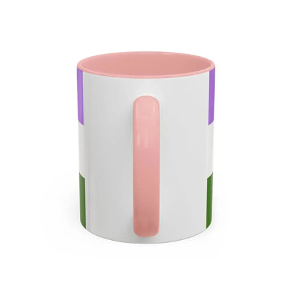 Genderqueer Pride Flag - Accent Coffee Mug - Go Mug Yourself