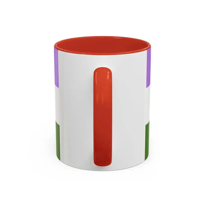 Genderqueer Pride Flag - Accent Coffee Mug - Go Mug Yourself