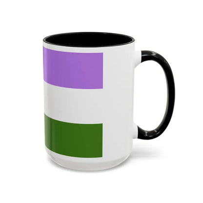 Genderqueer Pride Flag - Accent Coffee Mug - Go Mug Yourself