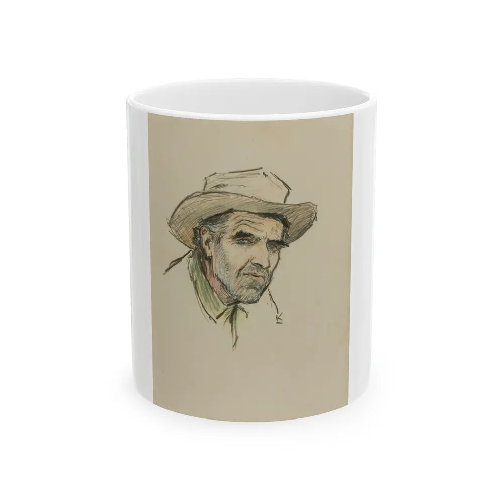 Gene Underwood of Cooke City, Montana, 1924 - White Coffee Mug-11oz-Go Mug Yourself