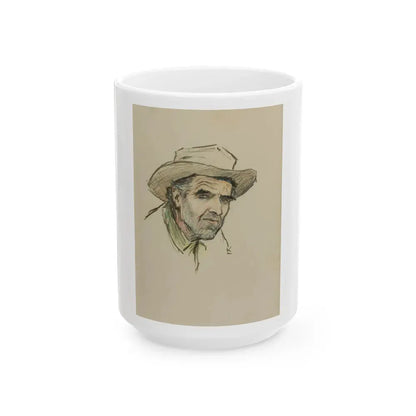 Gene Underwood of Cooke City, Montana, 1924 - White Coffee Mug 15oz - Go Mug Yourself