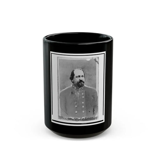General A.J. Vaughn, Of Texas, C.S.A., In Uniform, Half-Length Portrait, Facing Right (U.S. Civil War) Black Coffee Mug 15oz - Go Mug Yourself