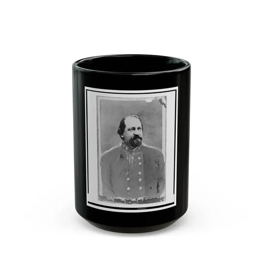 General A.J. Vaughn, Of Texas, C.S.A., In Uniform, Half-Length Portrait, Facing Right (U.S. Civil War) Black Coffee Mug 15oz - Go Mug Yourself