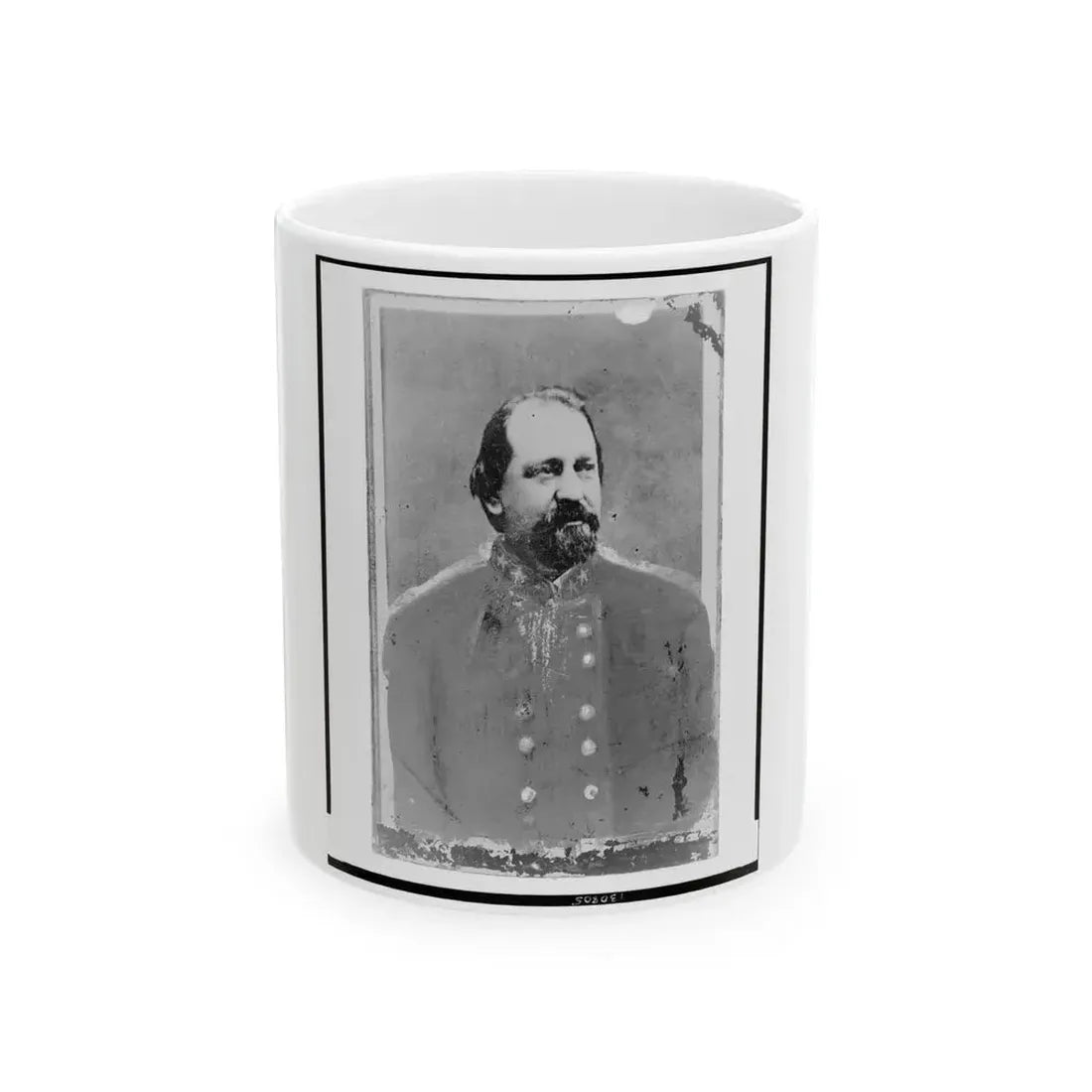 General A.J. Vaughn, Of Texas, C.S.A., In Uniform, Half-Length Portrait, Facing Right (U.S. Civil War) White Coffee Mug 11oz - Go Mug Yourself