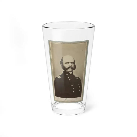 General Ambrose E. Burnside, Head-And-Shoulders Portrait, Facing Slightly Right, Wearing Military Uniform (U.S. Civil War) Pint Glass 16oz 16oz - Go Mug Yourself