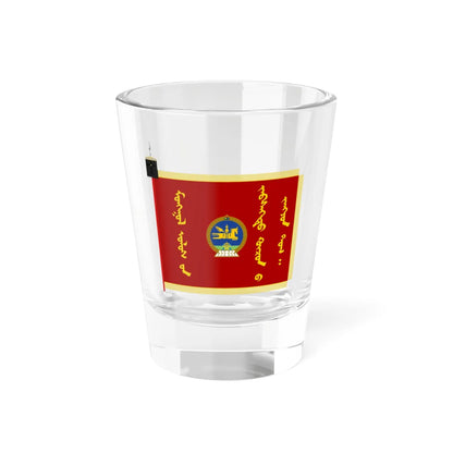 General banner of the Mongolian Armed forces (Mongolia) Shot Glass 1.5oz 1.5oz - Go Mug Yourself
