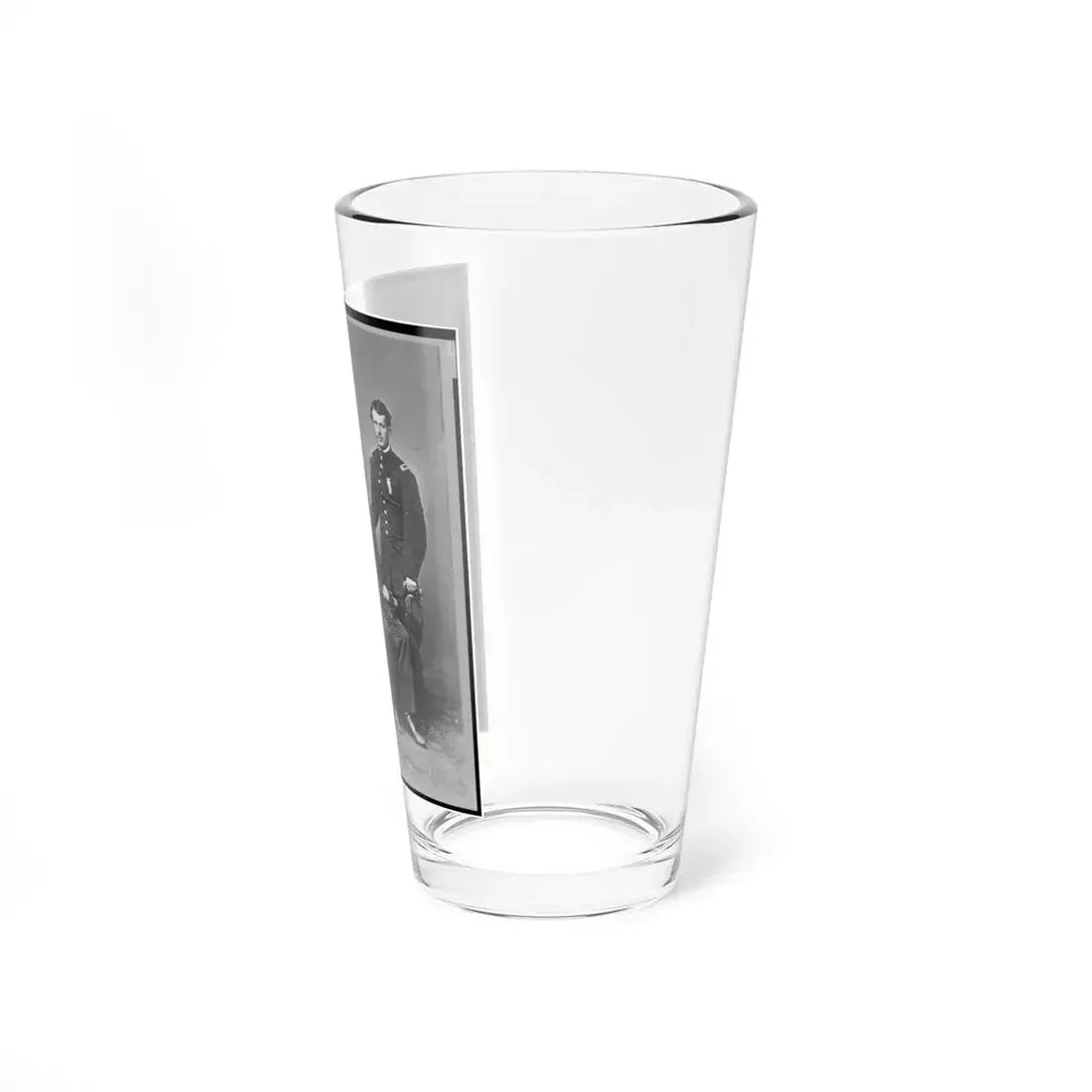 General Charles Griffin, Full-Length Portrait, Seated, With Three Aides Standing Behind Him (U.S. Civil War) Pint Glass 16oz - Go Mug Yourself