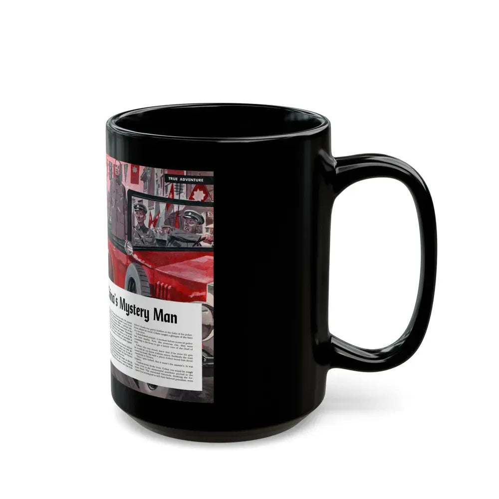 General Cohen - China Mystery Man, Cavalier, December 1953 - Black Coffee Mug - Go Mug Yourself