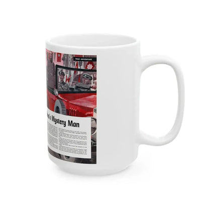 General Cohen - China Mystery Man, Cavalier, December 1953 - White Coffee Mug - Go Mug Yourself