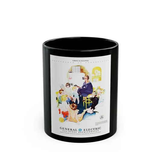 General Electric ad, Collier's, May 9, 1931 - Black Coffee Mug 11oz - Go Mug Yourself