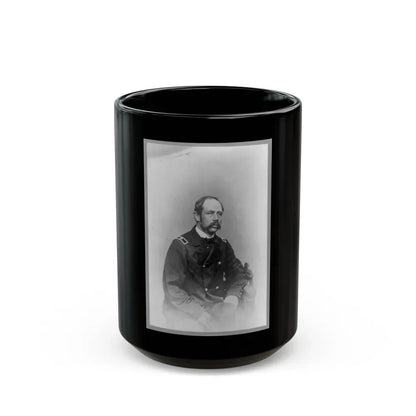 General George Henry Sharpe, Three-Quarter Length Portrait, Seated, Facing Right (U.S. Civil War) Black Coffee Mug 15oz - Go Mug Yourself