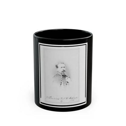General Gustav Heinrichs, Union Officer, Half-Length Portrait, Facing Front (U.S. Civil War) Black Coffee Mug 11oz - Go Mug Yourself