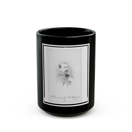 General Gustav Heinrichs, Union Officer, Half-Length Portrait, Facing Front (U.S. Civil War) Black Coffee Mug 15oz - Go Mug Yourself