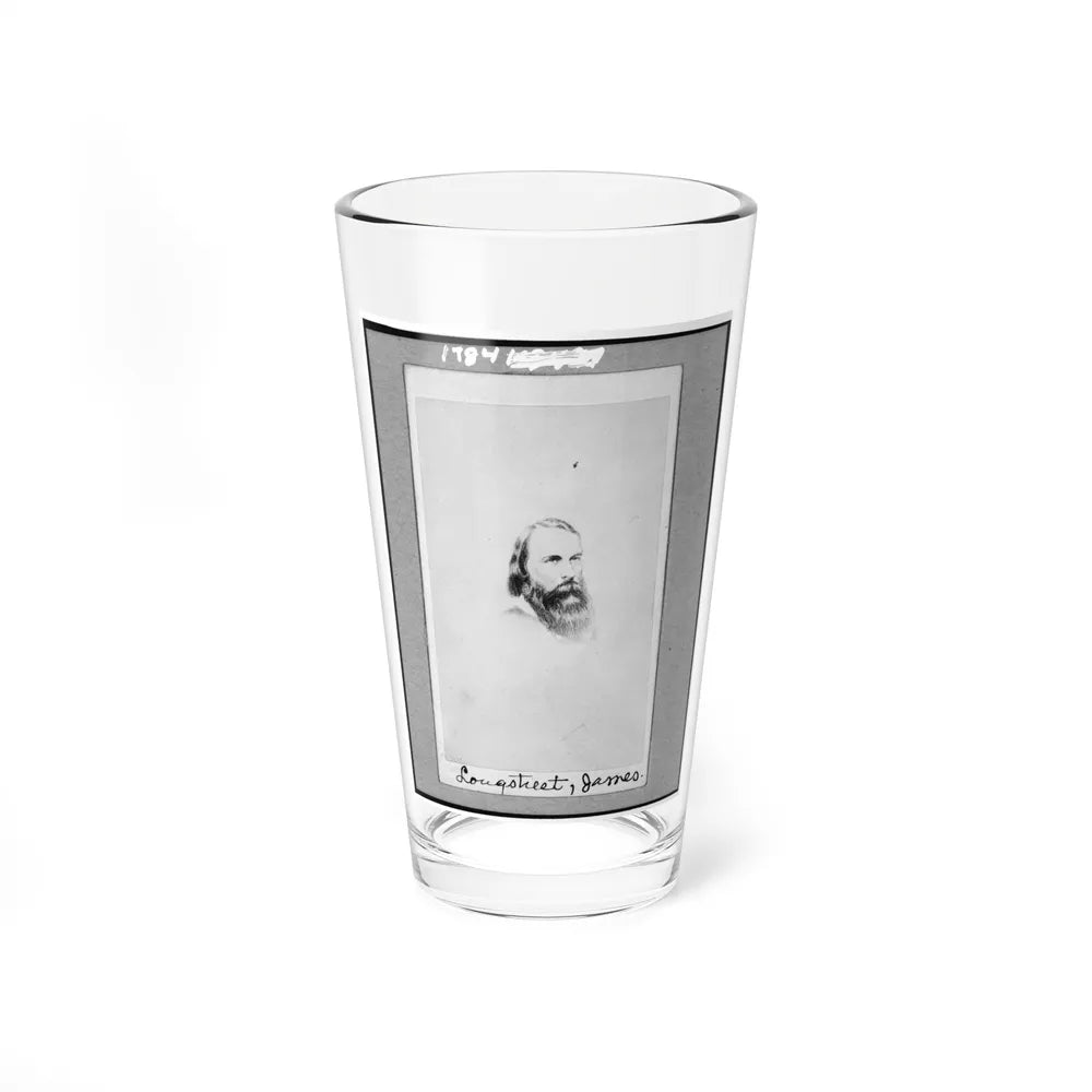 General James Longstreet, C.S.A., Head-And-Shoulders Portrait, Facing Slightly Right (U.S. Civil War) Pint Glass 16oz-16oz-Go Mug Yourself