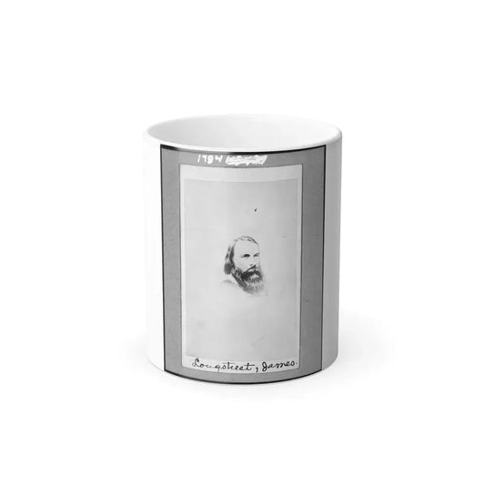 General James Longstreet, C.S.A., Head-and-Shoulders Portrait, Facing Slightly Right (U.S. Civil War) Color Changing Coffee Mug 11oz Default Title 11oz - Go Mug Yourself