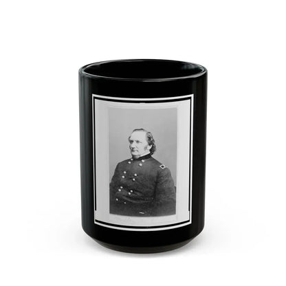 General Josiah Miller, Inspector General, Half-Length Portrait, Seated, Facing Left (U.S. Civil War) Black Coffee Mug 15oz - Go Mug Yourself