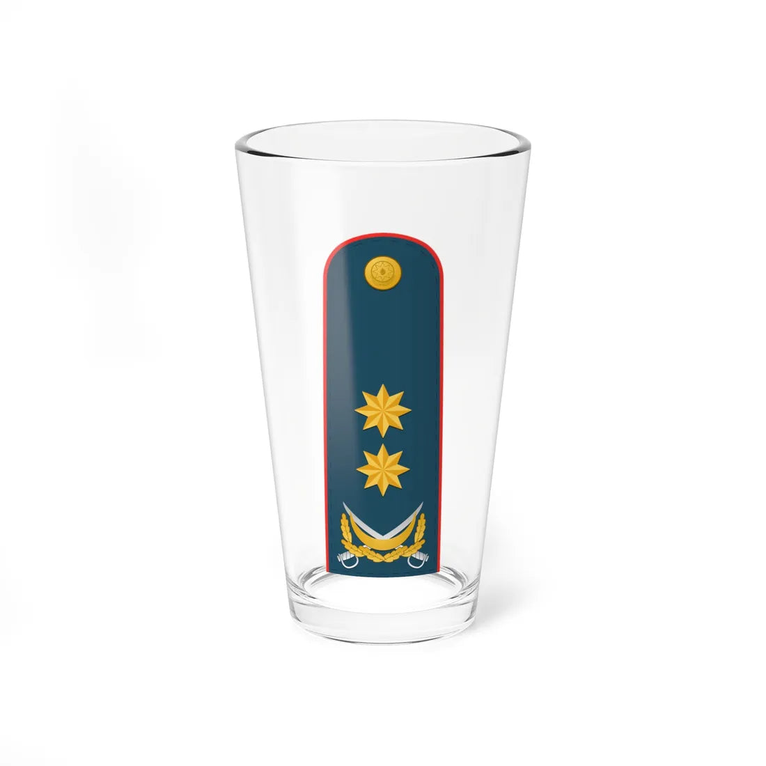 General leytenant AzDSX (Azerbaijan) (Military Rank) Pint Glass 16oz 16oz - Go Mug Yourself