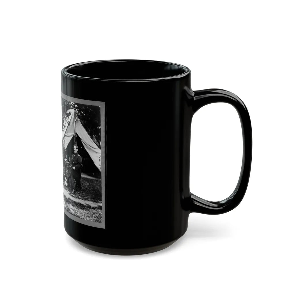 General Napoleon Bonaparte Mclaughlen And Staff Near Washington, D.C. (U.S. Civil War) Black Coffee Mug-Go Mug Yourself