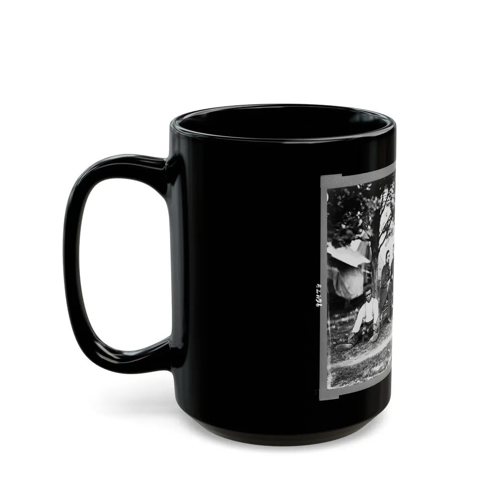 General Napoleon Bonaparte Mclaughlen And Staff Near Washington, D.C. (U.S. Civil War) Black Coffee Mug-Go Mug Yourself