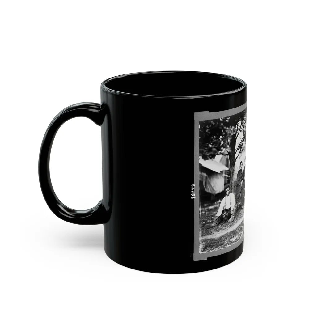 General Napoleon Bonaparte Mclaughlen And Staff Near Washington, D.C. (U.S. Civil War) Black Coffee Mug-Go Mug Yourself