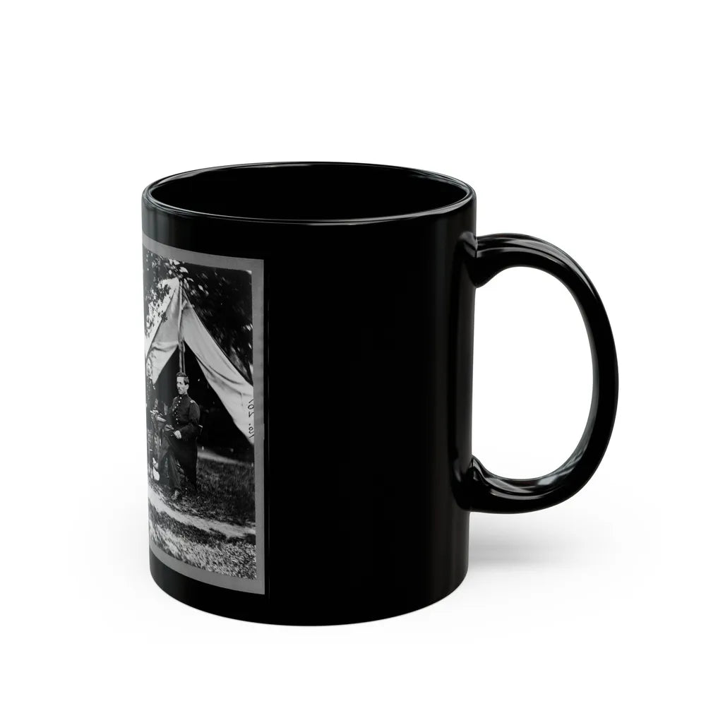 General Napoleon Bonaparte Mclaughlen And Staff Near Washington, D.C. (U.S. Civil War) Black Coffee Mug-Go Mug Yourself