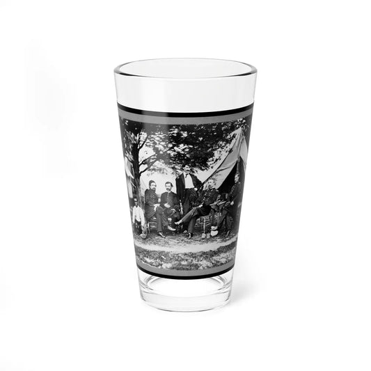 General Napoleon Bonaparte Mclaughlen And Staff Near Washington, D.C. (U.S. Civil War) Pint Glass 16oz-16oz-Go Mug Yourself