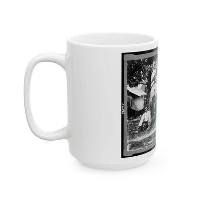 General Napoleon Bonaparte Mclaughlen And Staff Near Washington, D.C. (U.S. Civil War) White Coffee Mug-Go Mug Yourself