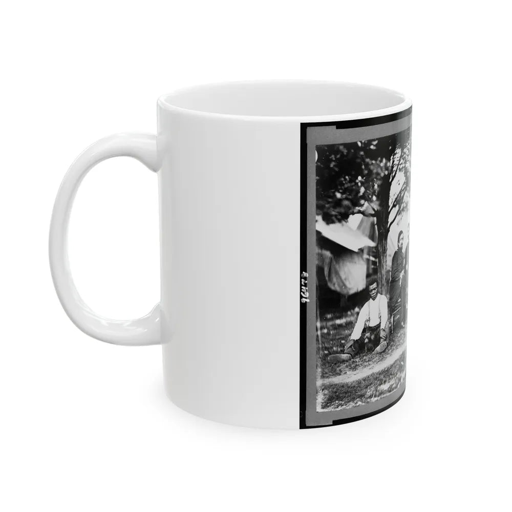 General Napoleon Bonaparte Mclaughlen And Staff Near Washington, D.C. (U.S. Civil War) White Coffee Mug-Go Mug Yourself