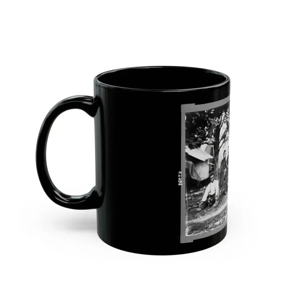 General Napoleon Bonaparte Mclaughlen And Staff Near Washington, D.C. (U.S. Civil War) Black Coffee Mug - Go Mug Yourself