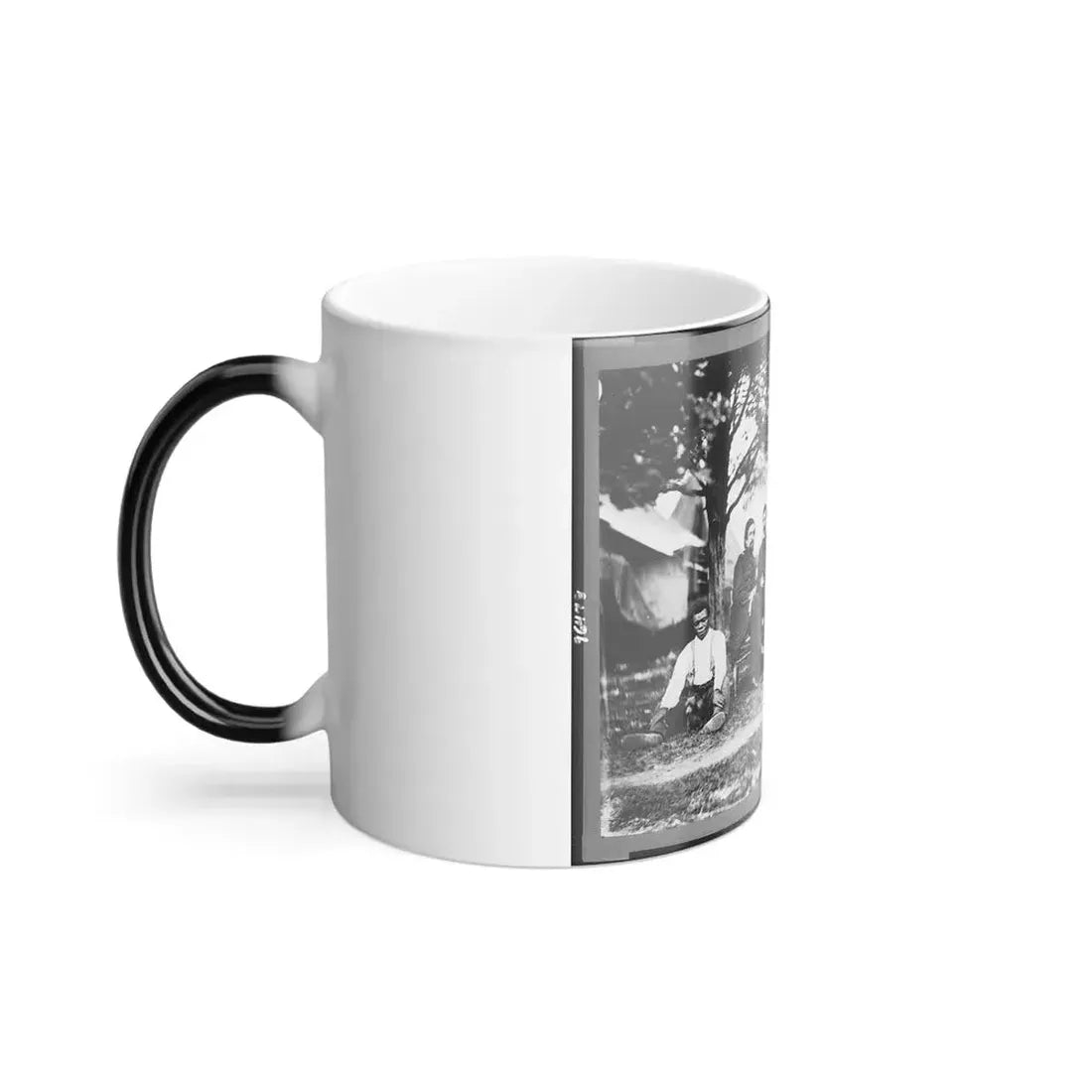 General Napoleon Bonaparte Mclaughlen and Staff Near Washington, D.C. (U.S. Civil War) Color Changing Coffee Mug 11oz - Go Mug Yourself