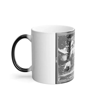 General Napoleon Bonaparte Mclaughlen and Staff Near Washington, D.C. (U.S. Civil War) Color Changing Coffee Mug 11oz - Go Mug Yourself