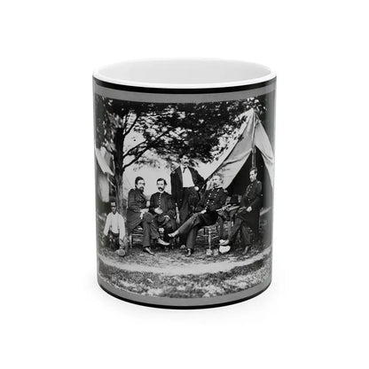 General Napoleon Bonaparte Mclaughlen And Staff Near Washington, D.C. (U.S. Civil War) White Coffee Mug 11oz - Go Mug Yourself
