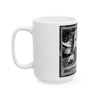 General Napoleon Bonaparte Mclaughlen And Staff Near Washington, D.C. (U.S. Civil War) White Coffee Mug - Go Mug Yourself