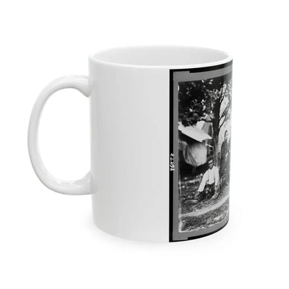 General Napoleon Bonaparte Mclaughlen And Staff Near Washington, D.C. (U.S. Civil War) White Coffee Mug - Go Mug Yourself
