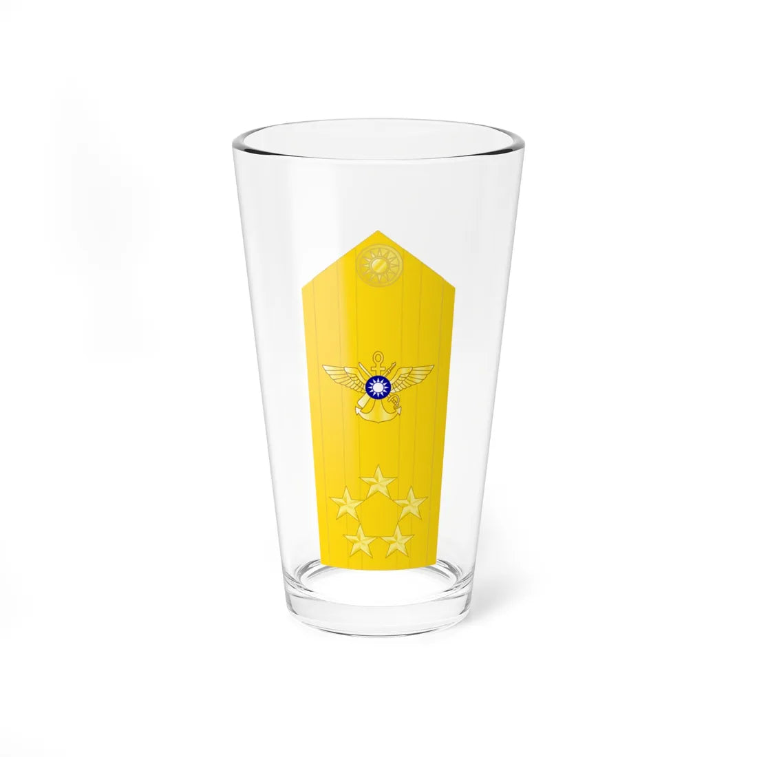 General Special Class rank insignia ROC (China) (Military Rank) Pint Glass 16oz 16oz - Go Mug Yourself