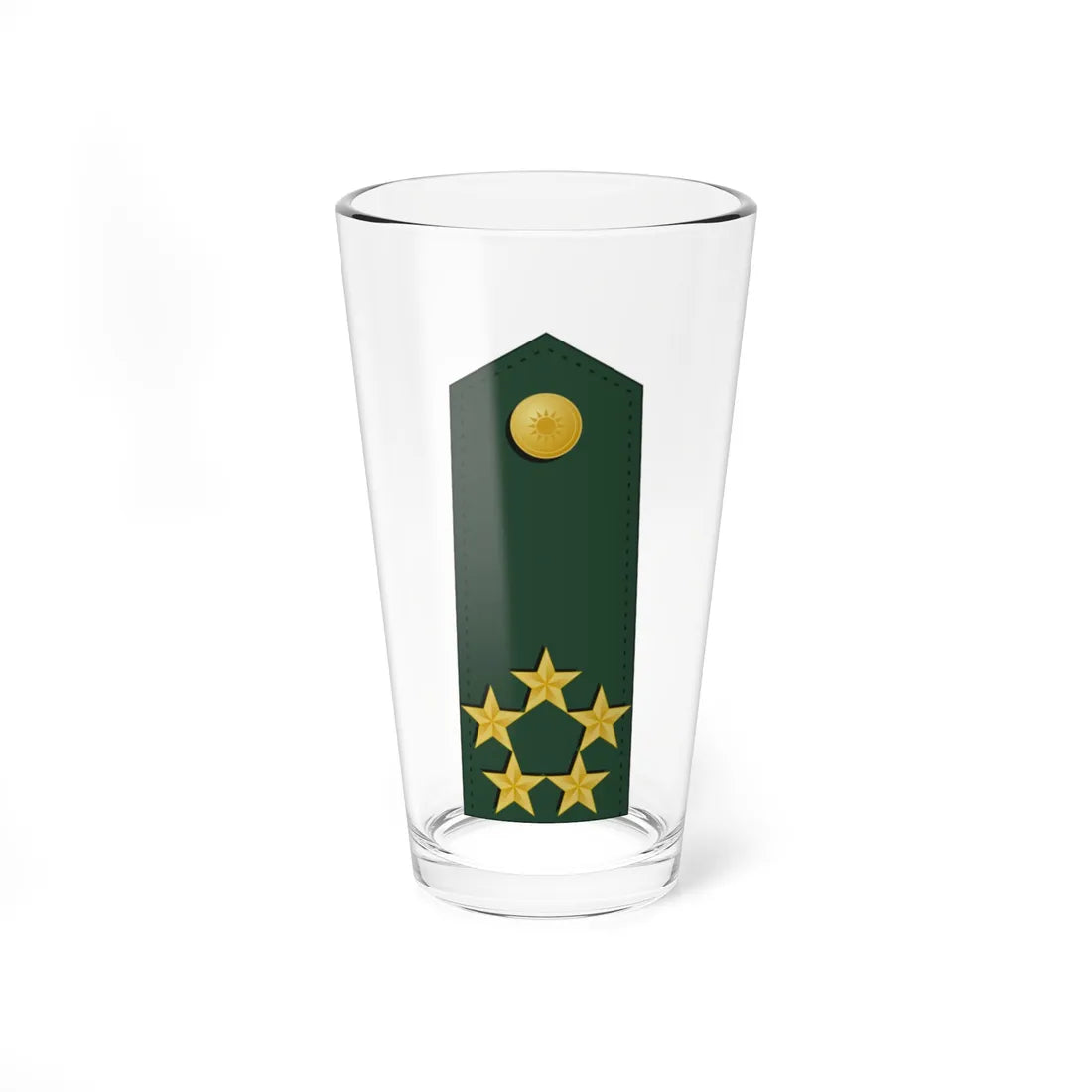 General Special Class rank insignia ROC   V (China) (Military Rank) Pint Glass 16oz 16oz - Go Mug Yourself
