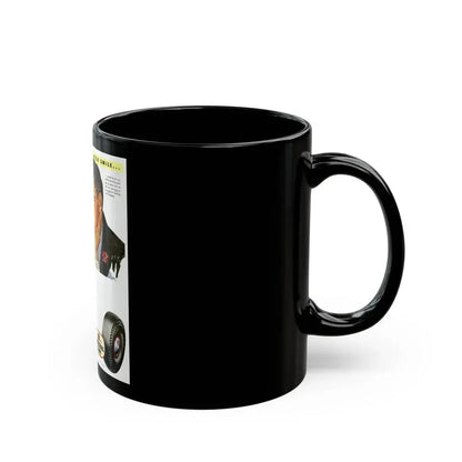 General Tire advertisement, 1942 - Black Coffee Mug - Go Mug Yourself